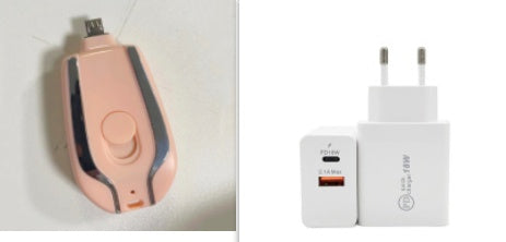Mini  Charger With Mini Battery  Power Bank 1500mAh
